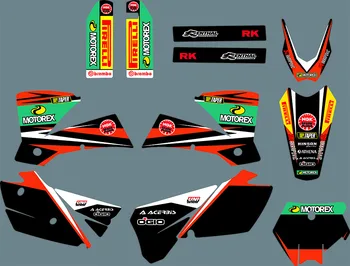 0293 Комплекты стикеров с изображением мотоциклетной команды и фонов для KTM SX 2003 2004