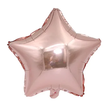 10шт 18-дюймовых шариков в виде звездочек из розового золота цвета металлик, Неповторимый воздушный шар из фольги для вечеринки, дня рождения, свадебного украшения, вечеринки