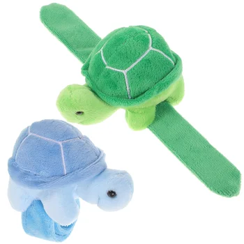 2 предмета, игрушки для праздничной вечеринки с океанскими животными, объемный браслет-пощечина, детские браслеты, плюшевое кольцо в джунглях