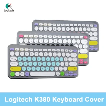 Besegad Красочный силиконовый чехол для клавиатуры ноутбука, наклейка на кожу, защитный чехол для клавиатуры Logitech K380 Bluetooth
