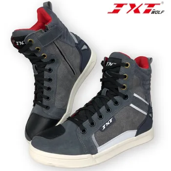 JXT/ Летние ботинки для мотоциклистов; мужские и женские мотоциклетные ботинки; гоночная обувь; байкерские ботинки с дышащей сеткой; противоскользящие принадлежности для мотоциклов;