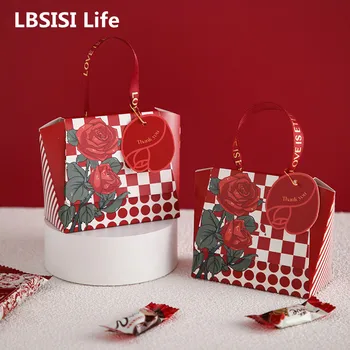 LBSISI Life 10шт Свадебные Коробки конфет Сюрпризов для шоколадных закусок Подарочная упаковка День Рождения Детский Душ Подарки для вечеринок