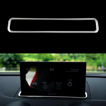 YAQUICKA Автомобильная Консоль GPS Навигационная Рамка Отделка Хромированная Наклейка Для Укладки Audi A3 8V 2014-2018 Из Нержавеющей Стали