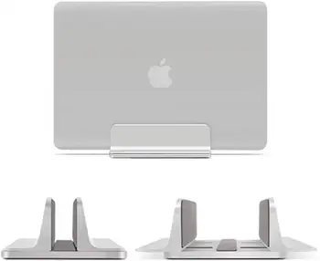 Алюминиевая вертикальная подставка для ноутбука, регулируемый по толщине держатель для настольных ноутбуков, встроенная компактная подставка для MacBook Pro/Air