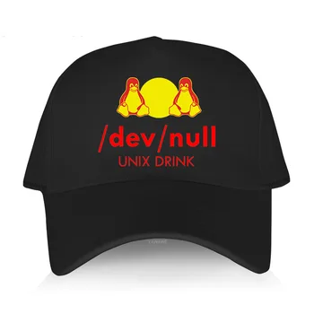 Горячая распродажа мультяшных бейсболок dev null unix drink в стиле хип-хоп, Оригинальная Новинка, Забавный Дизайн, Дышащие рыболовные шапки, Дышащая кепка