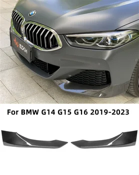 Для BMW 8 Серии G14 G15 G16 2019 2020 2021 2022 Сухие Автомобильные Передние Бамперы Из Углеродного Волокна, Разветвители, Фартуки Для Губ, Угловой Протектор