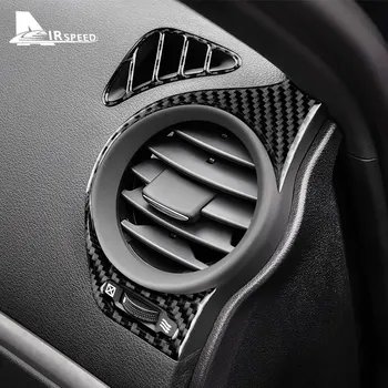 Для Lexus IS250 300 350C 2006-2012, настоящее углеродное волокно, автомобильный кондиционер, вентиляционное отверстие, отделка, наклейки, аксессуары