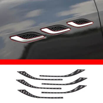 Для Maserati Ghibli III (M157) 2013-22 Отделка Воздуховода Автомобильного Крыла Наклейка из мягкого углеродного волокна Аксессуары Для Защиты Крыла