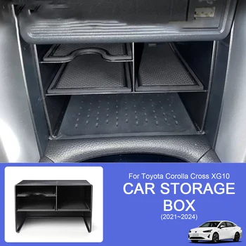 Коробка-органайзер для автомобиля, Контейнер для хранения центральной консоли, Аксессуары для упаковки мелочей для Toyota Corolla Cross XG10 2021 ~ 2024