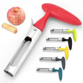 Нож для вырезания сердцевины яблока из нержавеющей стали, нож для нарезки сердцевины фруктов, Многофункциональная машина для резки овощей, Удаление сердцевины груши, Кухонные инструменты SN
