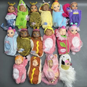 Оригинальные 1 шт./3 шт./5 шт./компл. Куклы-шаферы, мини-кукла-сестренка для пеленания младенцев, бутоны, подарки и игрушки для детского игрового домика