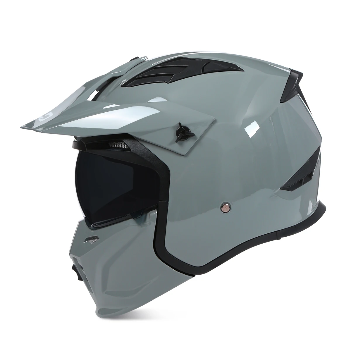 Мотоциклетный шлем с открытой модульной съемной маской на все лицо, Мотошлем, Сертификация ECE, Шлемы для мотокросса, Уличная мода