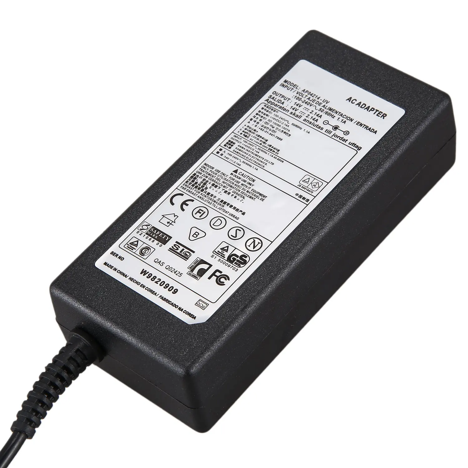 14V 2.14A AC DC Адаптер Зарядное Устройство для Samsung Monitor S19B150N S19B360 14V2.14A S22B360HW ADM3014 Источник Питания