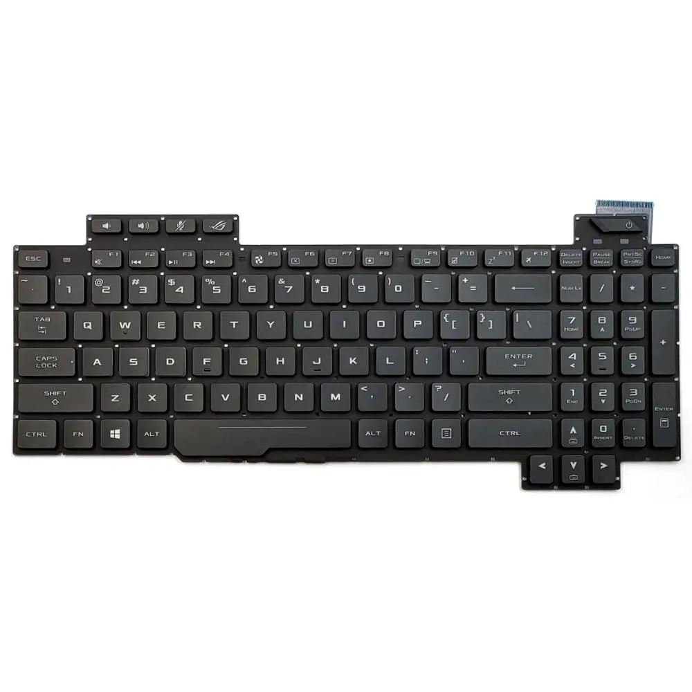 Новая Клавиатура для ноутбука Asus ROG Strix GL503 GL503V GL503VD GL503VD-DB71 GL503VD-DB74 GL503VM GL503VS Серии US с подсветкой