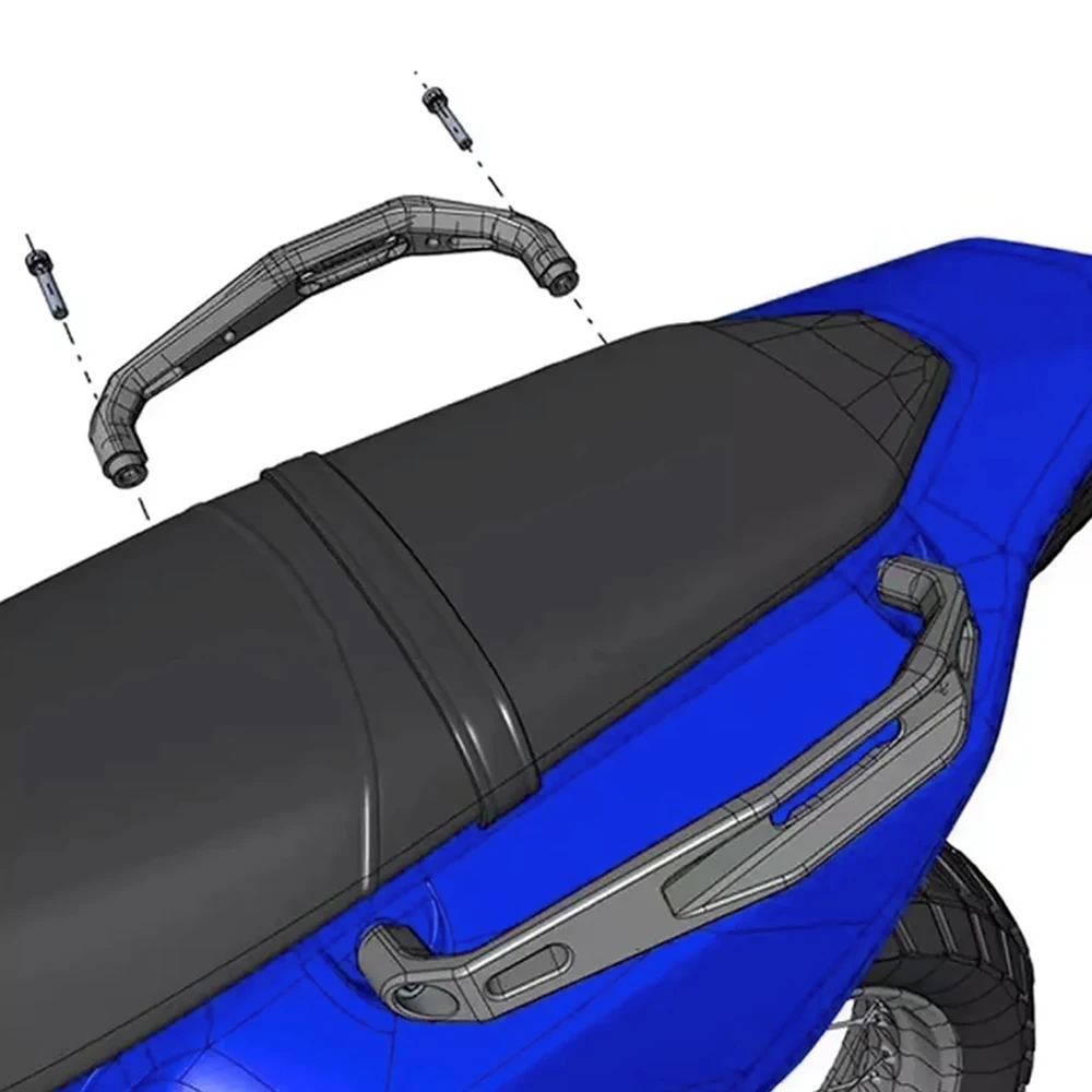 Ручка для рук на сиденье мотоцикла для Tenere 700 / XTZ 700 С фиксированным багажом, задняя ручка для пассажира, поручень для поручней